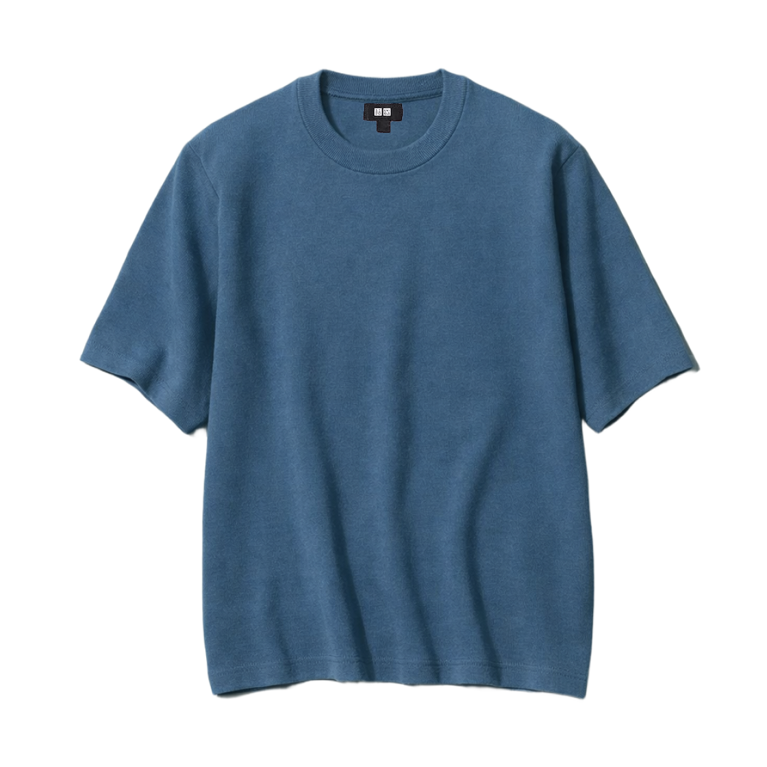 481726-65 / 481004-65 Uniqlo Washable Milano Ribbed Knitted T-Shirt Blue - JP