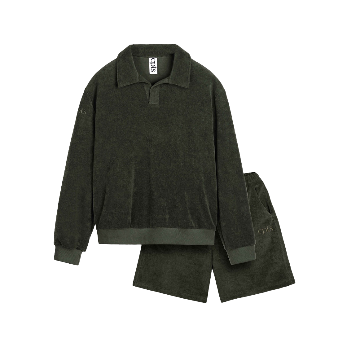 [3% 적립] 씨피티에스 클래식 타월링 폴로 셋업 카키