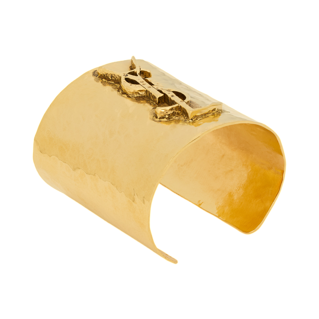 생로랑 카산드라 커프 메탈 브래스 골드(Saint Laurent Cassandre Cuff in Metal Brass Gold) - 1