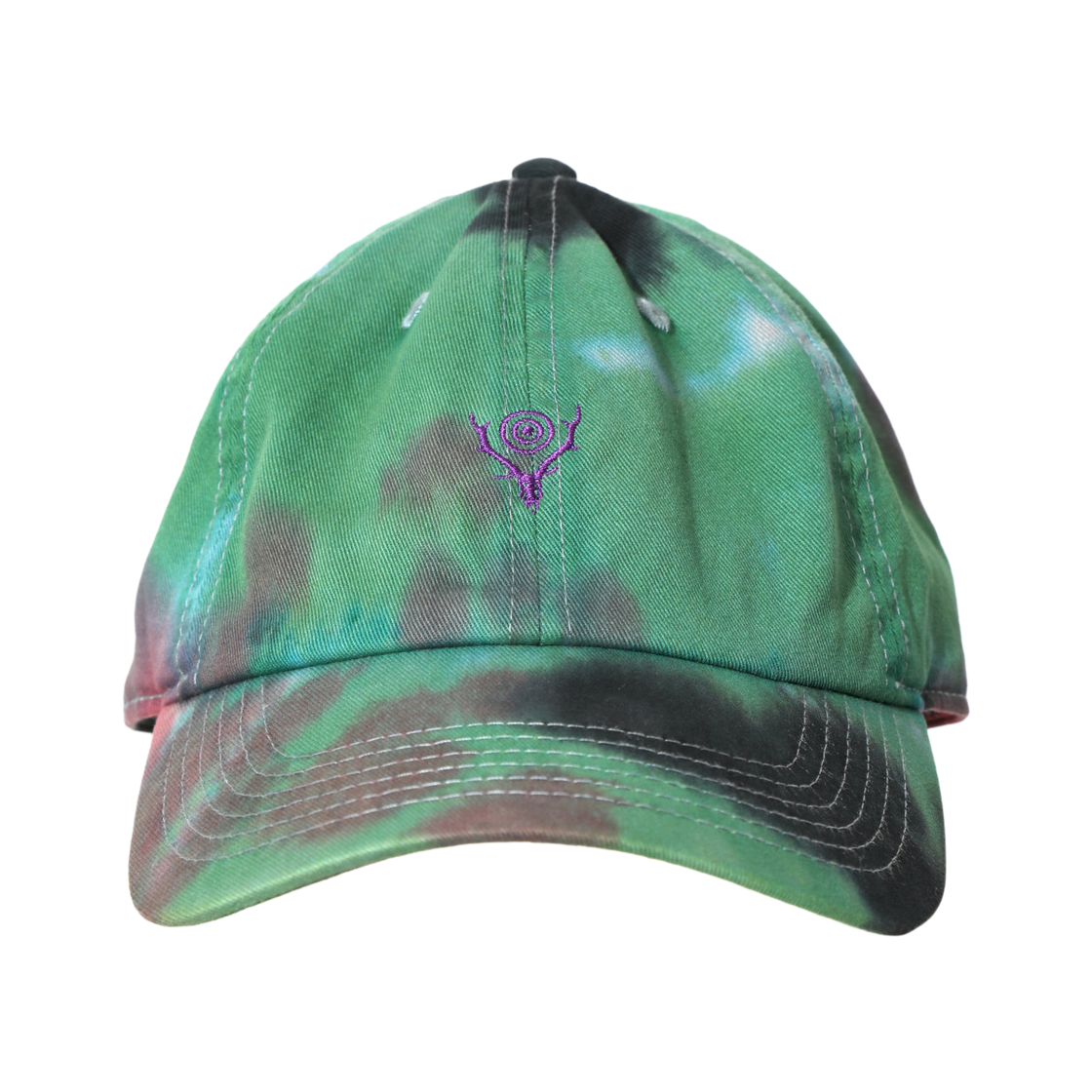 사우스2 웨스트8 타이 다이 스트랩 백 캡 그린(South2 West8 Tie Dye Strap Back Cap Green)