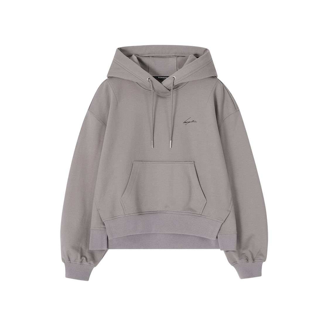 (W) 송지오 컬렉션 아크엔젤 엠브로이드 후드 그레이((W) SONGZIO COLLECTION Archangel Embroidered Hood Grey)
