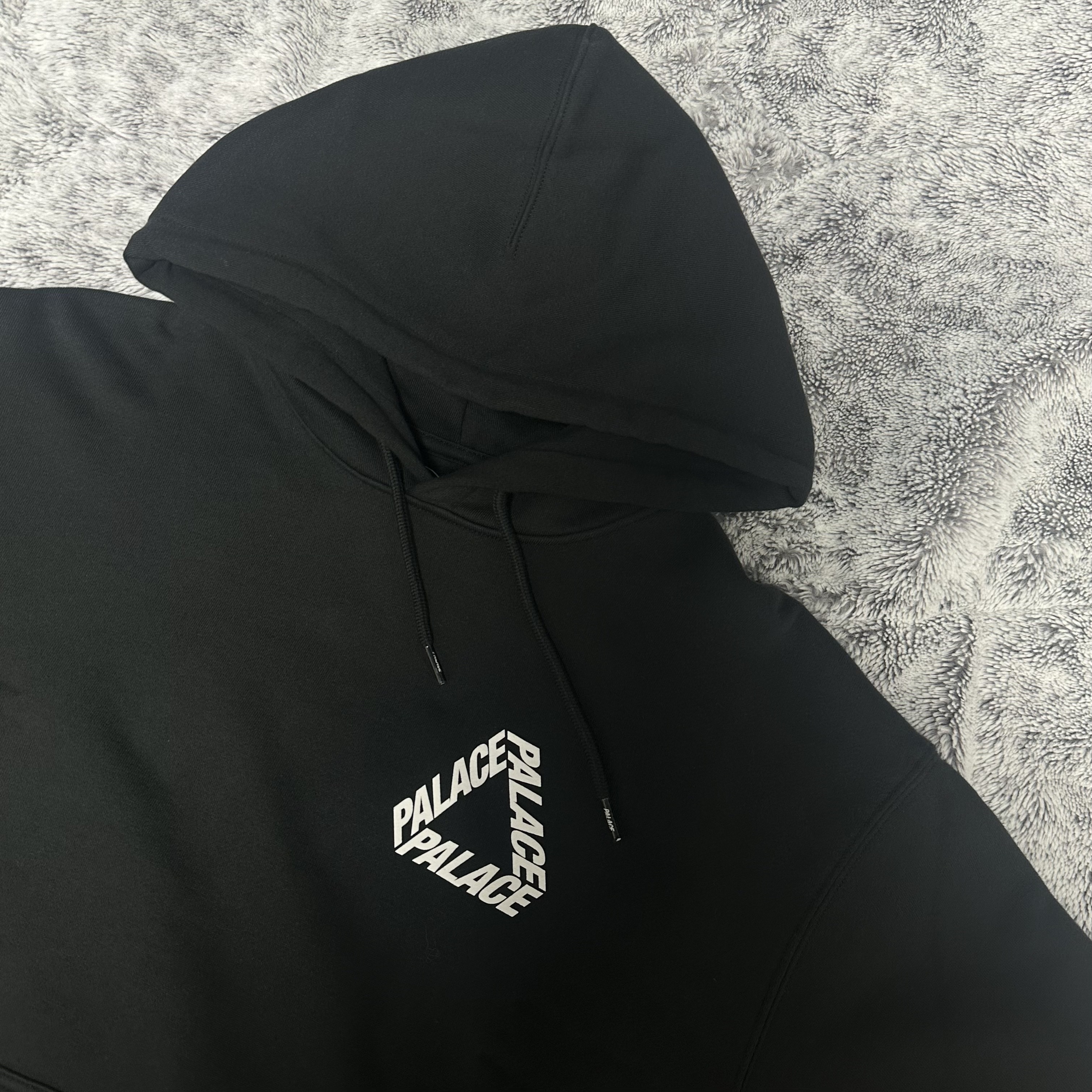 Palace P 3 Print Hood Black - 25FW 착용 스타일