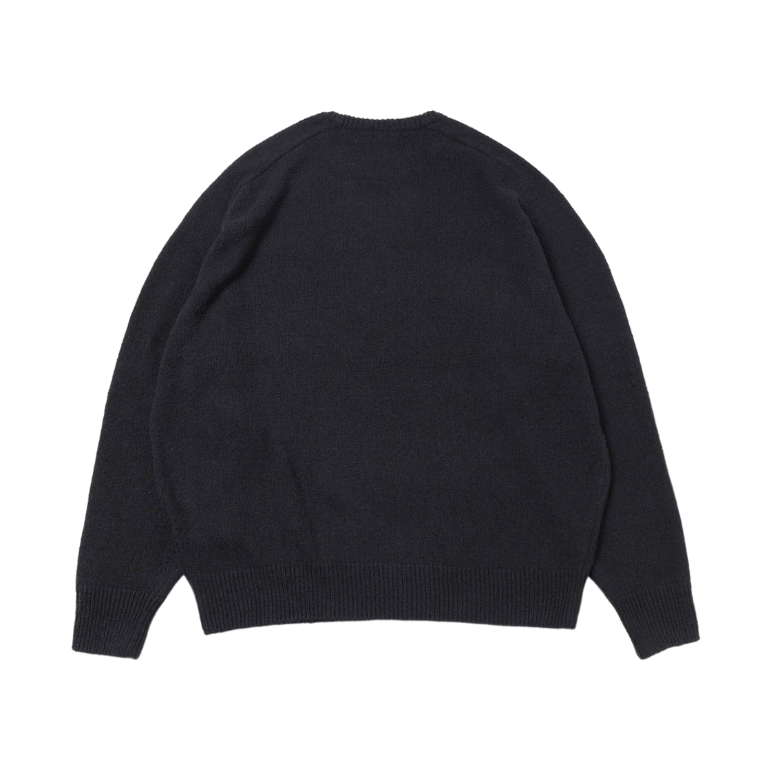 아프레쎄 워시드 실크 넵 크루넥 스웨터 블랙 - 26SS(A.Presse Washed Silk Nep Crew Neck Sweater Black - 26SS) - 2