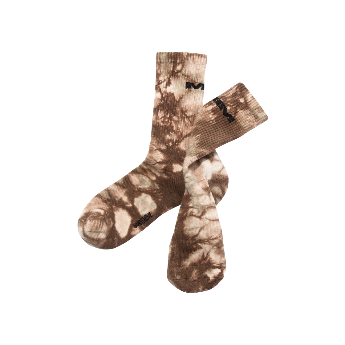 O-MOMYM5Y41025 MIM Tie Dye Socks Brown