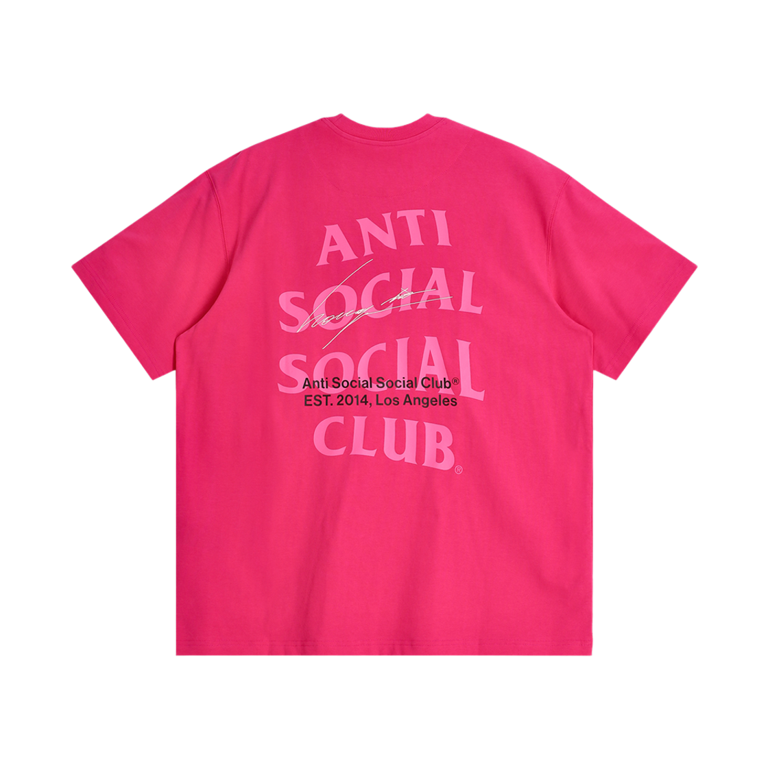 안티소셜소셜클럽 송지오 사인 로고 티셔츠 핑크(ASSC x Songzio Sign Logo S/S T-Shirts/Pink)