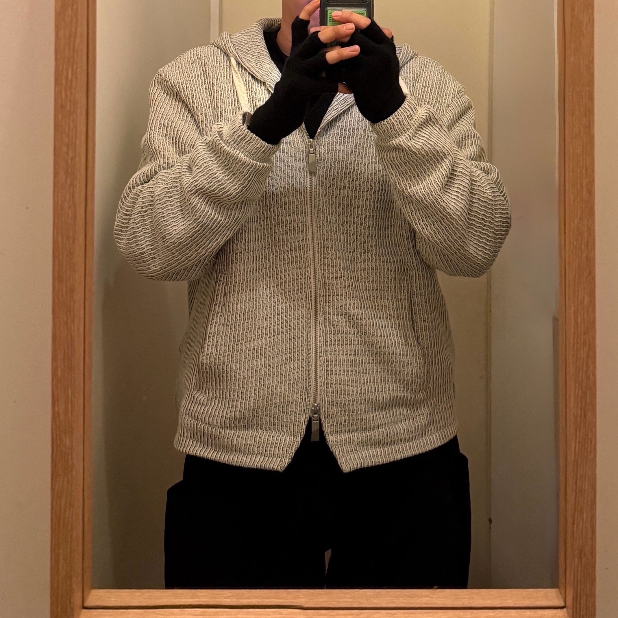Ader Error Lunel Hoodie Zip-Up Product 30 Off White 착용 스타일