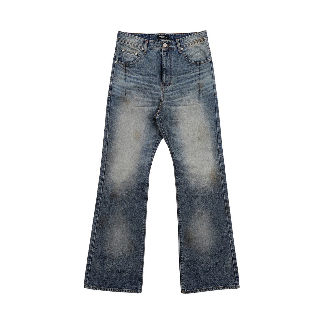 25078-2221-011-BL Farfromwhat Far Aged Flare Jeans