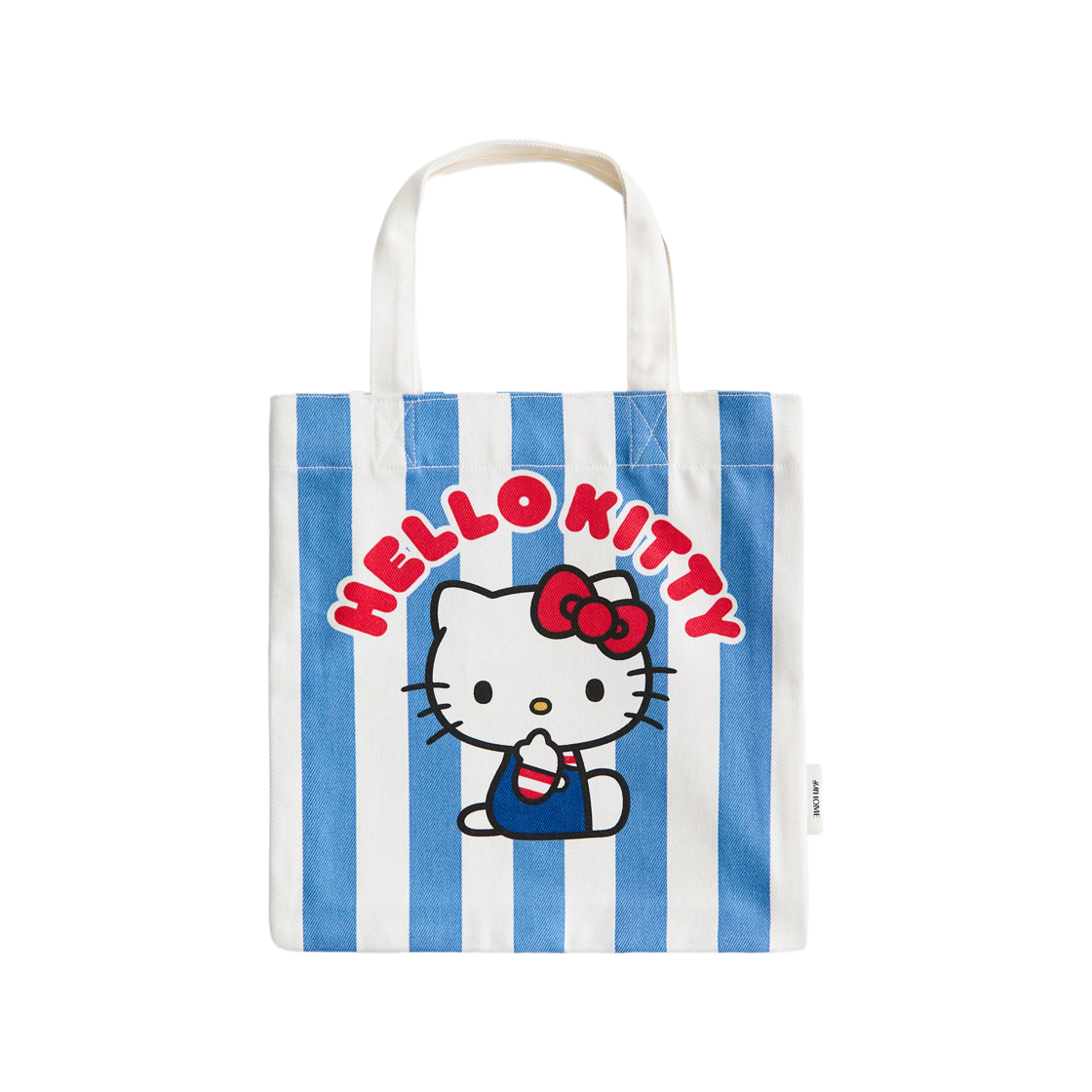 에이치앤엠 x 산리오 헬로 키티 프린트 토트백 블루(H&M x Sanrio Hello Kitty Print Tote Bag Blue)