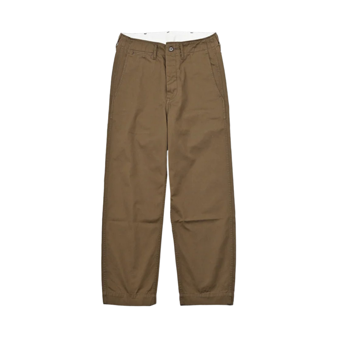 풀카운트 1201-20 US 아미 치노 41 카키 트라우저 브라운(Fullcount 1201-20 US Army Chino 41 Khaki Trousers Brown)