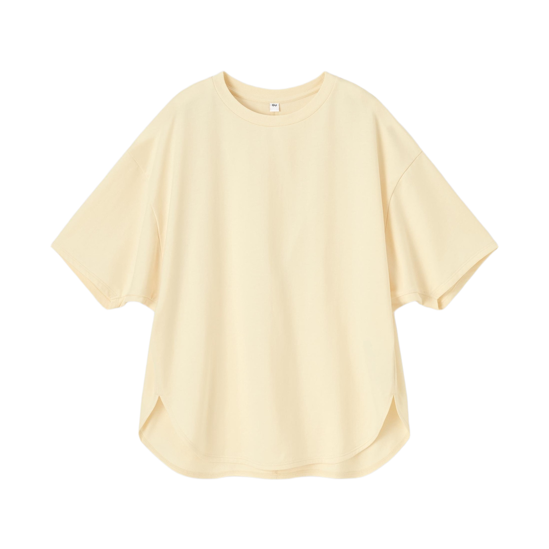 359042-40 (W) GU Slouchy Fitted T-Shirt NTQ+X Cream