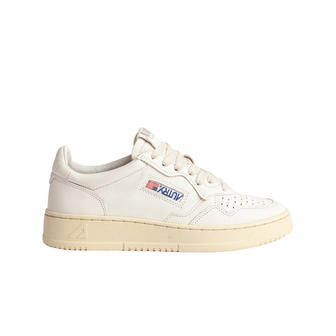 오트리 메달리스트 로우 레더 스니커즈 화이트(Autry Medalist Low Leather Sneakers White) - 1