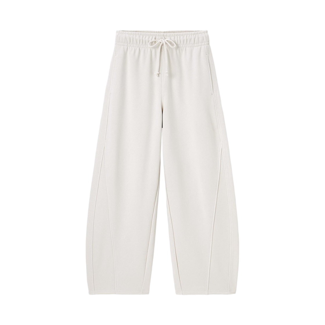 356453-30 (W) GU Sweat Barrel Leg Pants Natural