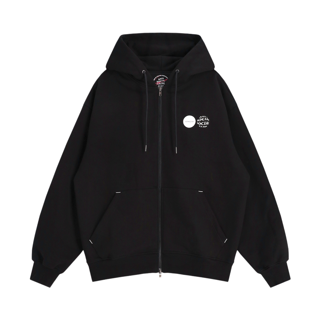TI26A0300071 ASSC x Songzio Wave Logo Hood Zip-Up/Black