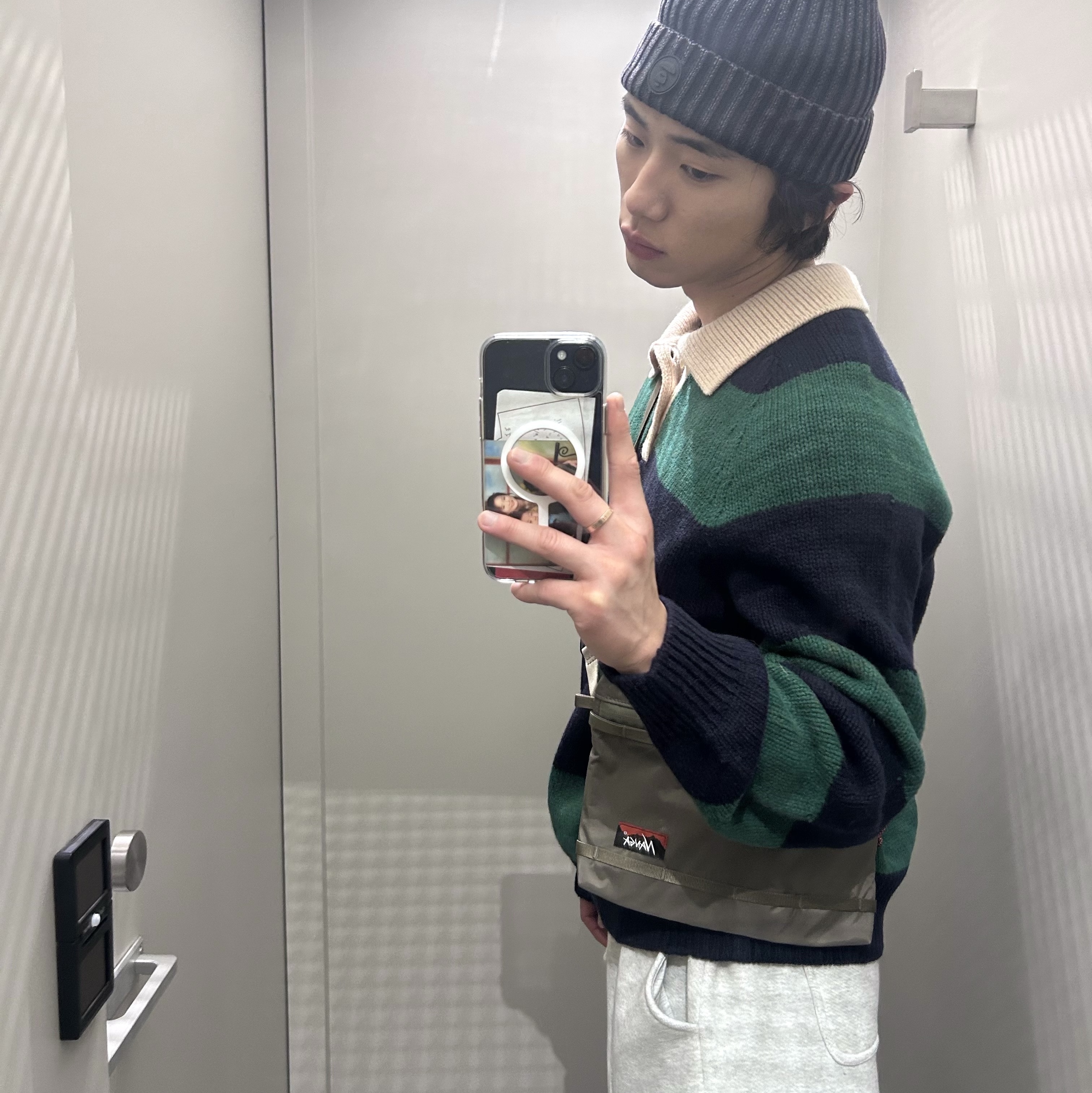 Howlin Absolute Polo Green Fantasy - 25FW 착용 스타일 - 3