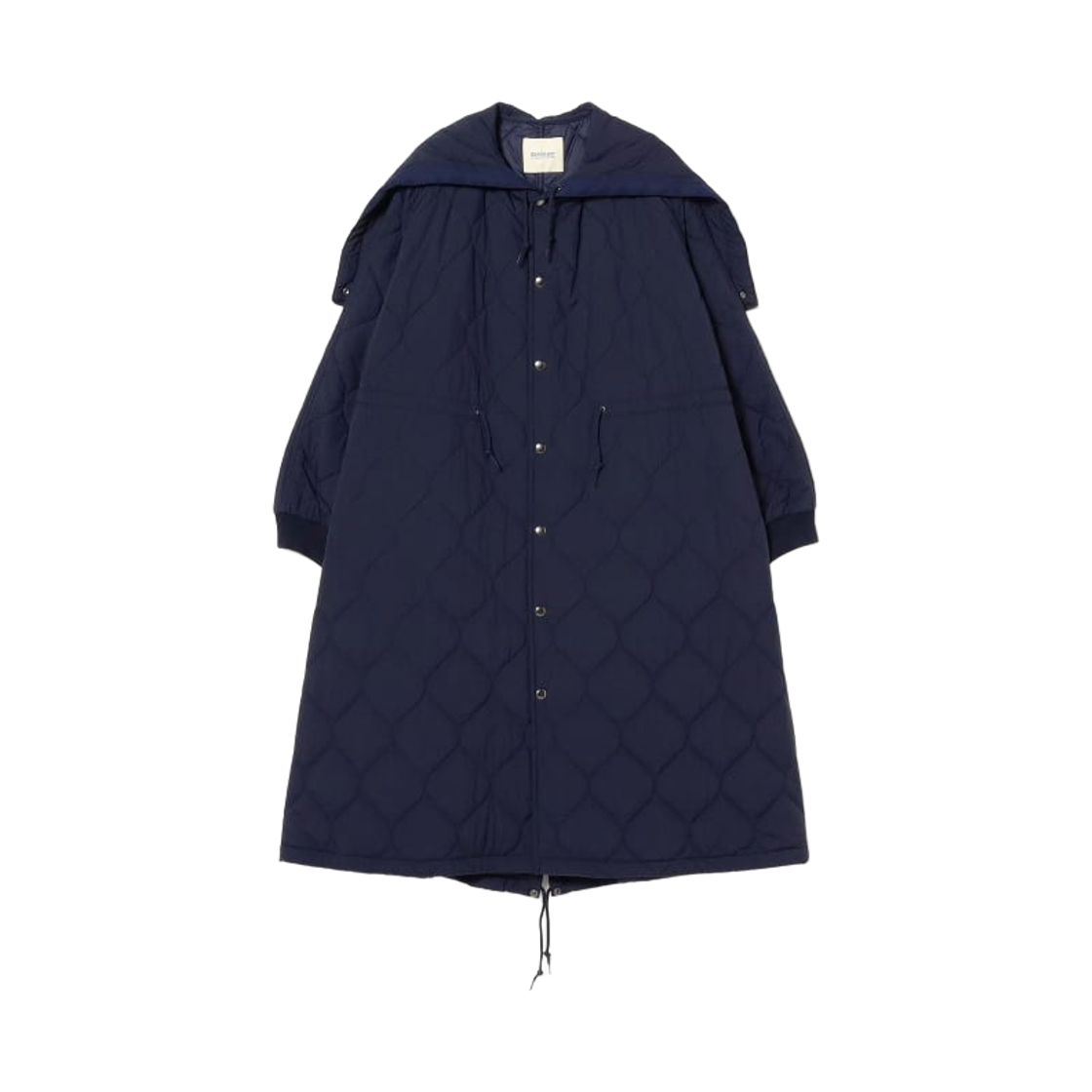 13-19-0097-452 (W) Beams Boy Nylon Quilted Hooded Coat Dark Navy