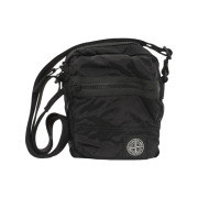Stone Island 9200015 Coated Nylon Metal In Econyl Crossbody Bag Black - 26SS