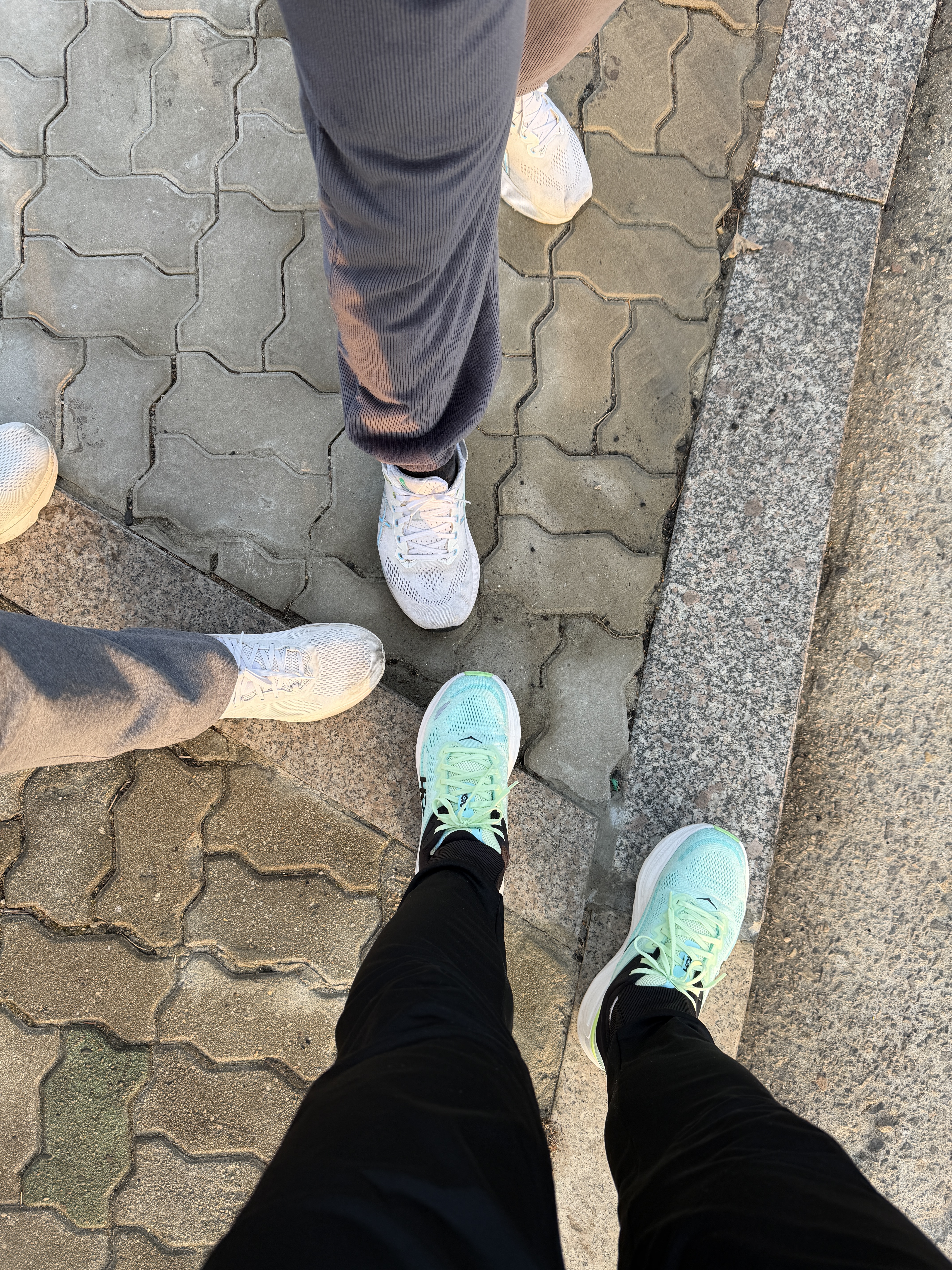 Hoka Bondi 9 Luna Moth Blue Spark - Regular 착용 스타일 - 1