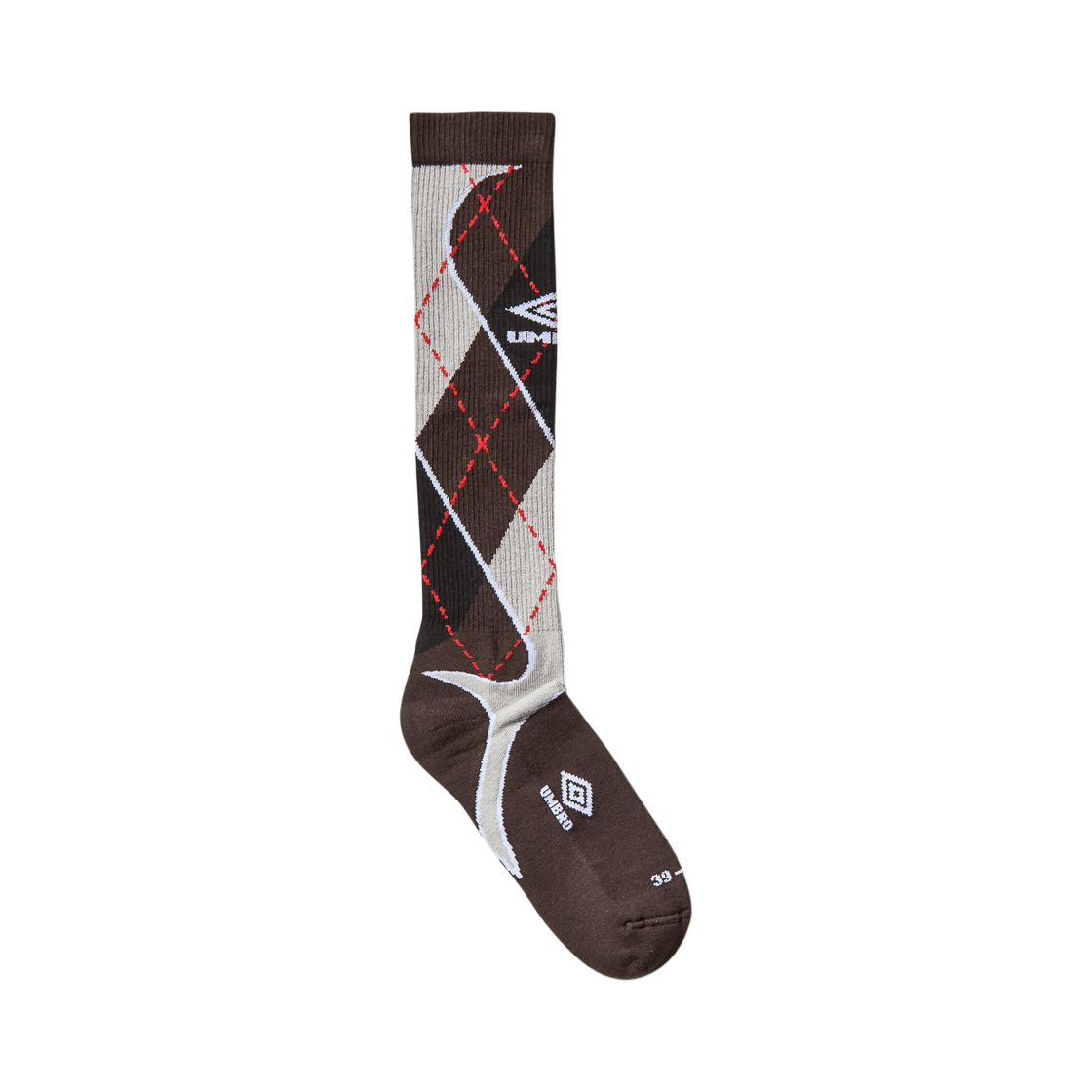 엄브로 x 슬램잼 스포츠 아가일 삭스 블랙 다크 그레이(Umbro x Slam Jam Sport Argyle Socks Black Dark Gray)