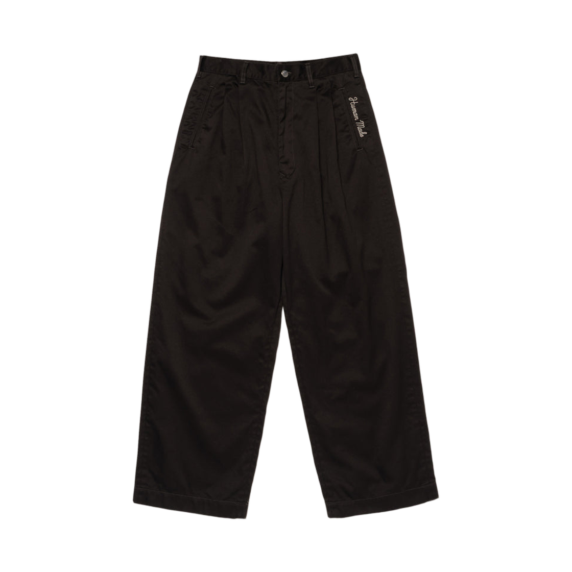 HM31PT017 Human Made Wide Chino Pants Black