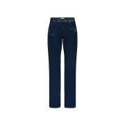 Jean Paul Gaultier Women Jeans With Trompe L'Oeil Print Vintageblue - 26SS