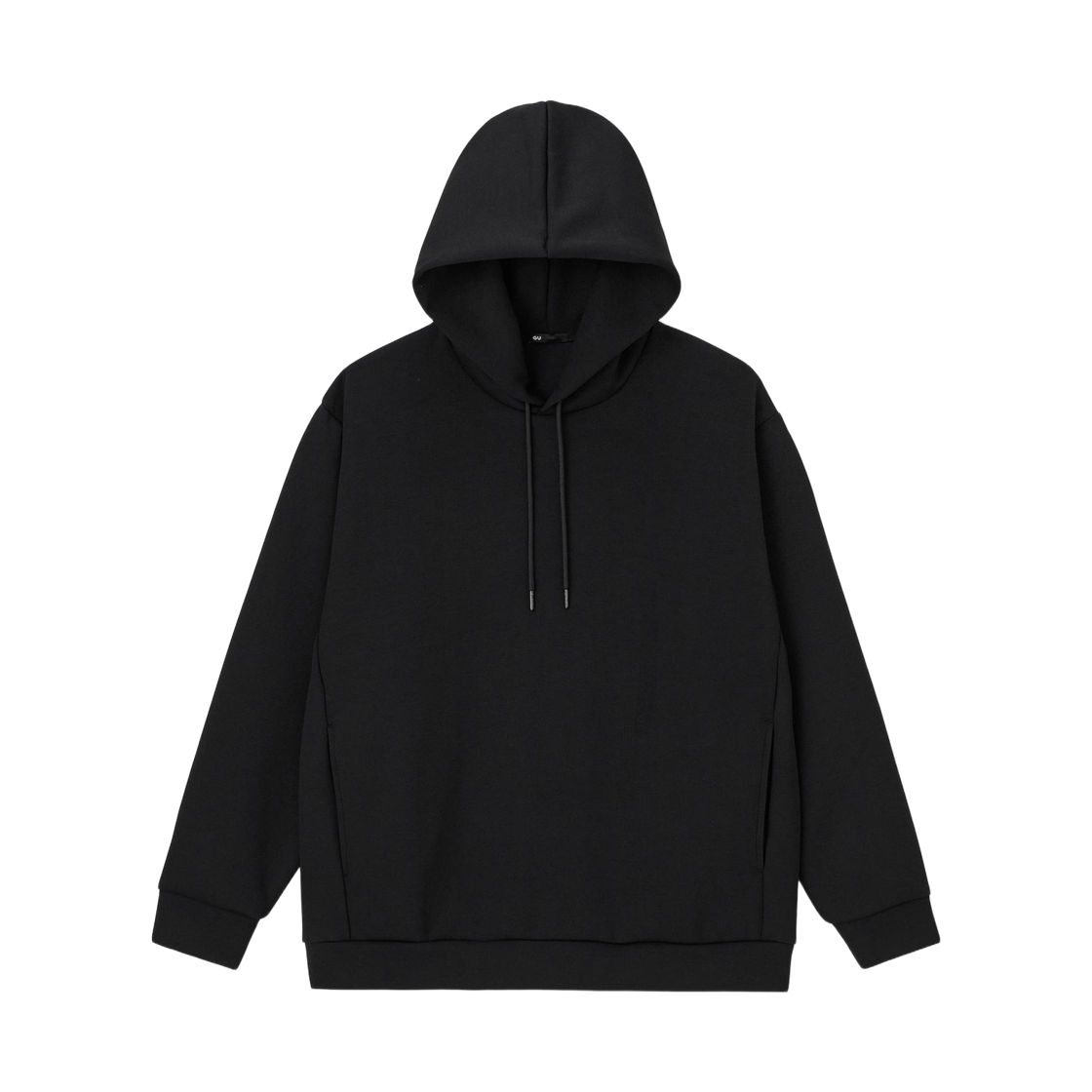GU 더블 페이스 후드 블랙(GU Double Face Hoodie Black) - 1