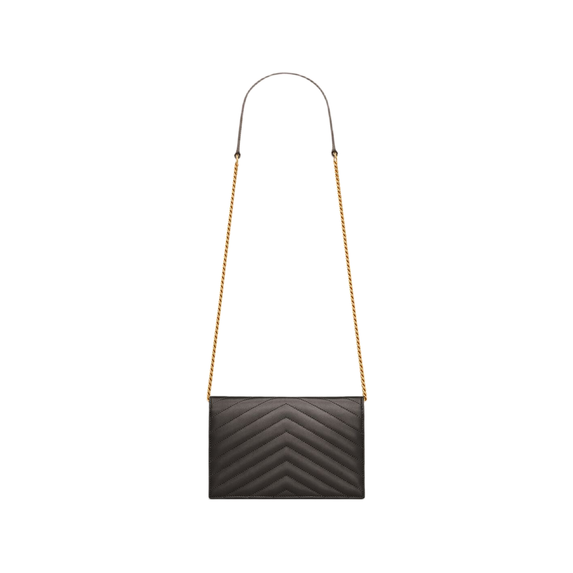 생로랑 카산드라 엔벨로프 체인 월렛 램스킨 어반 그레이(Saint Laurent Cassandre Envelope Chain Wallet in Lambskin Urban Grey) - 2