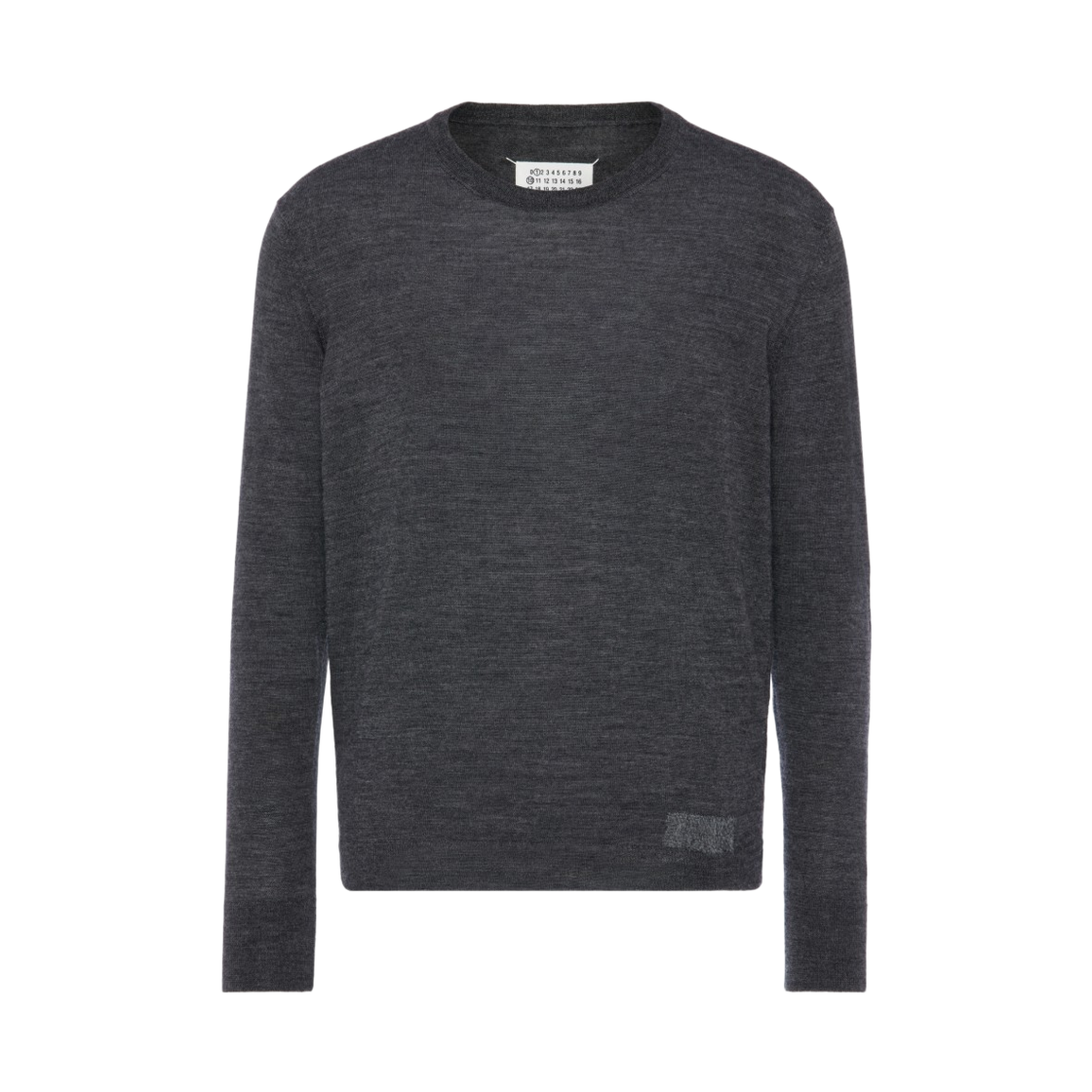 S50HL0057M13235859F Maison Margiela Wool Blend Patch Sweater Grey