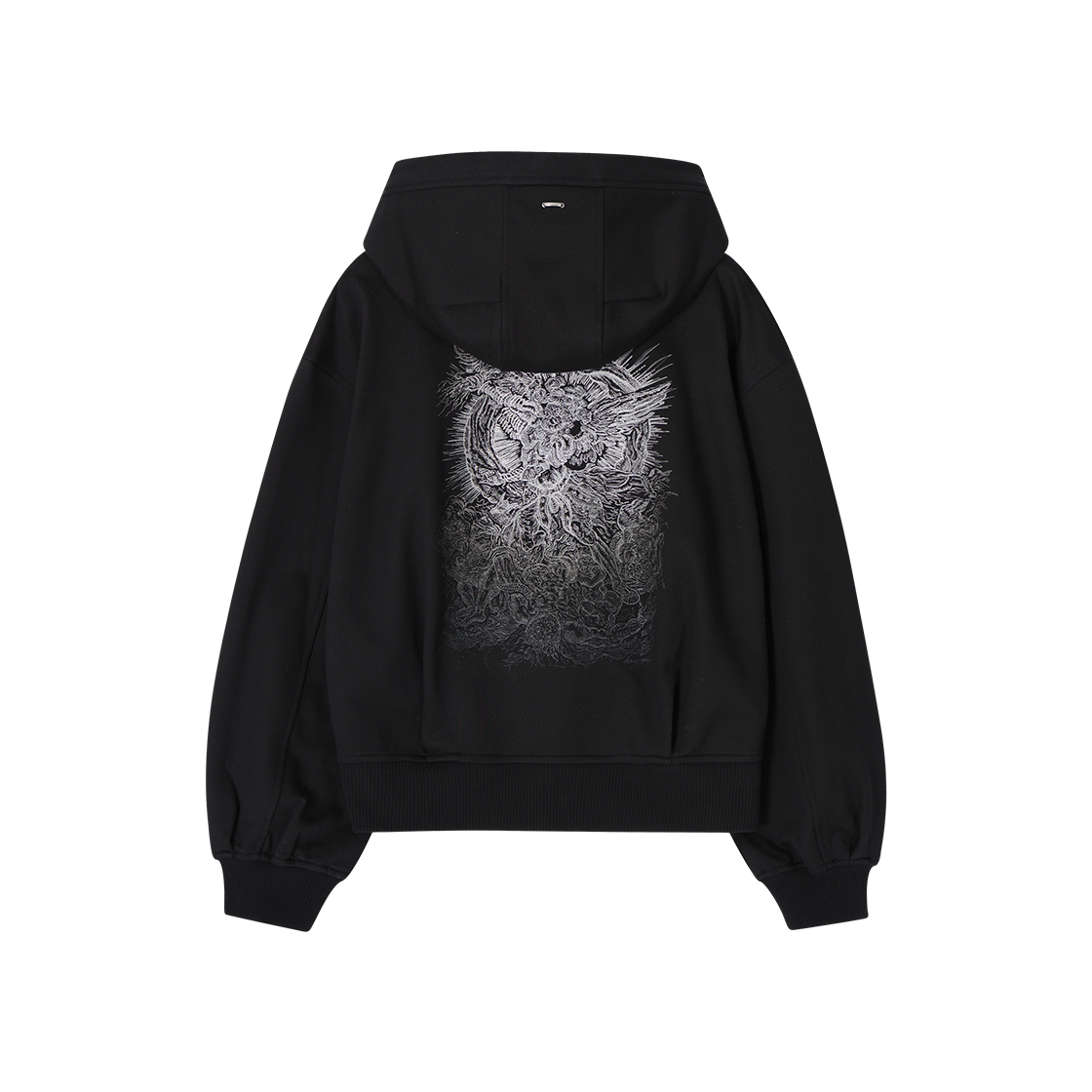 (W) 송지오 컬렉션 아크엔젤 엠브로이드 후드 블랙((W) SONGZIO COLLECTION Archangel Embroidered Hood Black) - 2