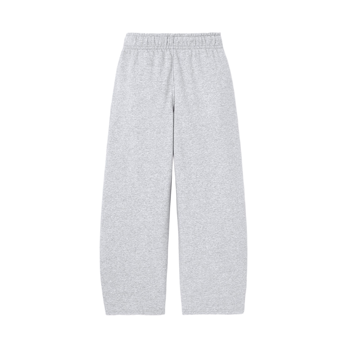 (W) GU 스웨트 배럴 레그 팬츠 그레이((W) GU Sweat Barrel Leg Pants Gray) - 2