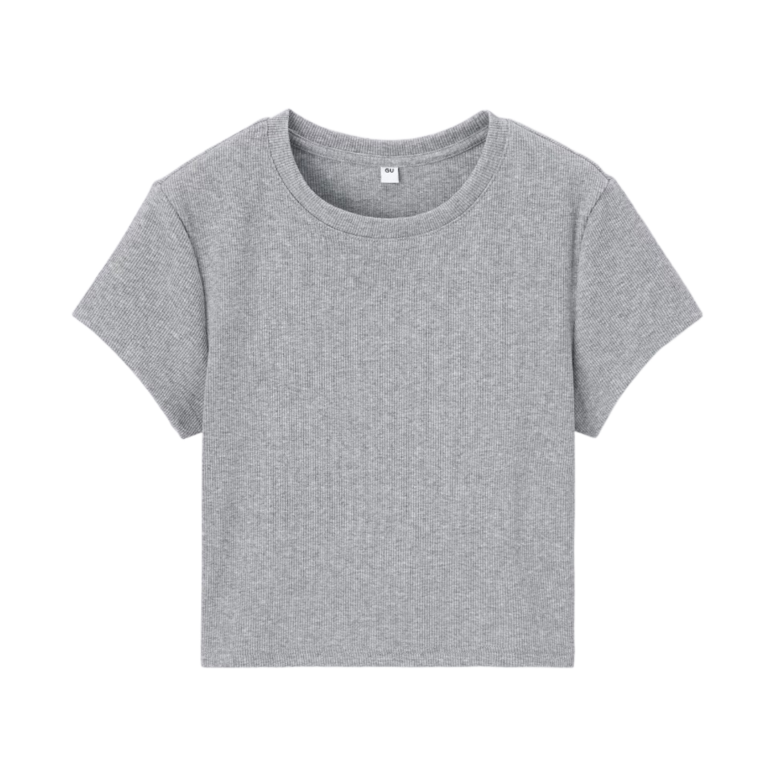 356277-03 (W) GU Ribbed Mini T-Shirt Gray