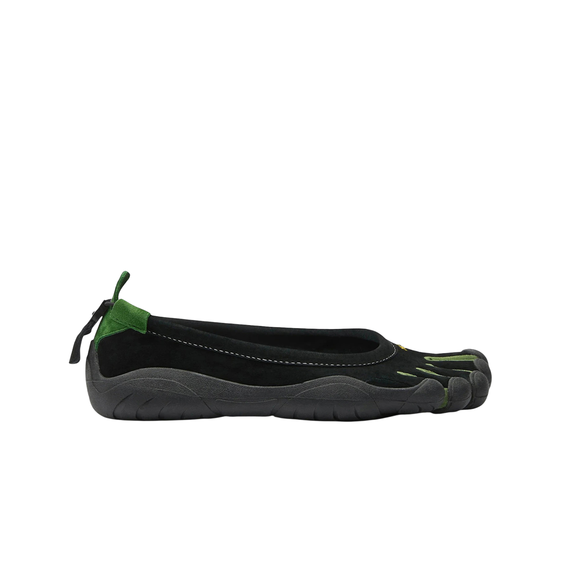 (W) 비브람 파이브핑거스 클래식 에보 블랙 그린((W) Vibram Fivefingers Classic Evo Black Green)