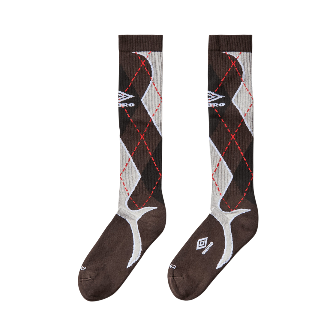 엄브로 x 슬램잼 스포츠 아가일 삭스 블랙 다크 그레이(Umbro x Slam Jam Sport Argyle Socks Black Dark Gray) - 3