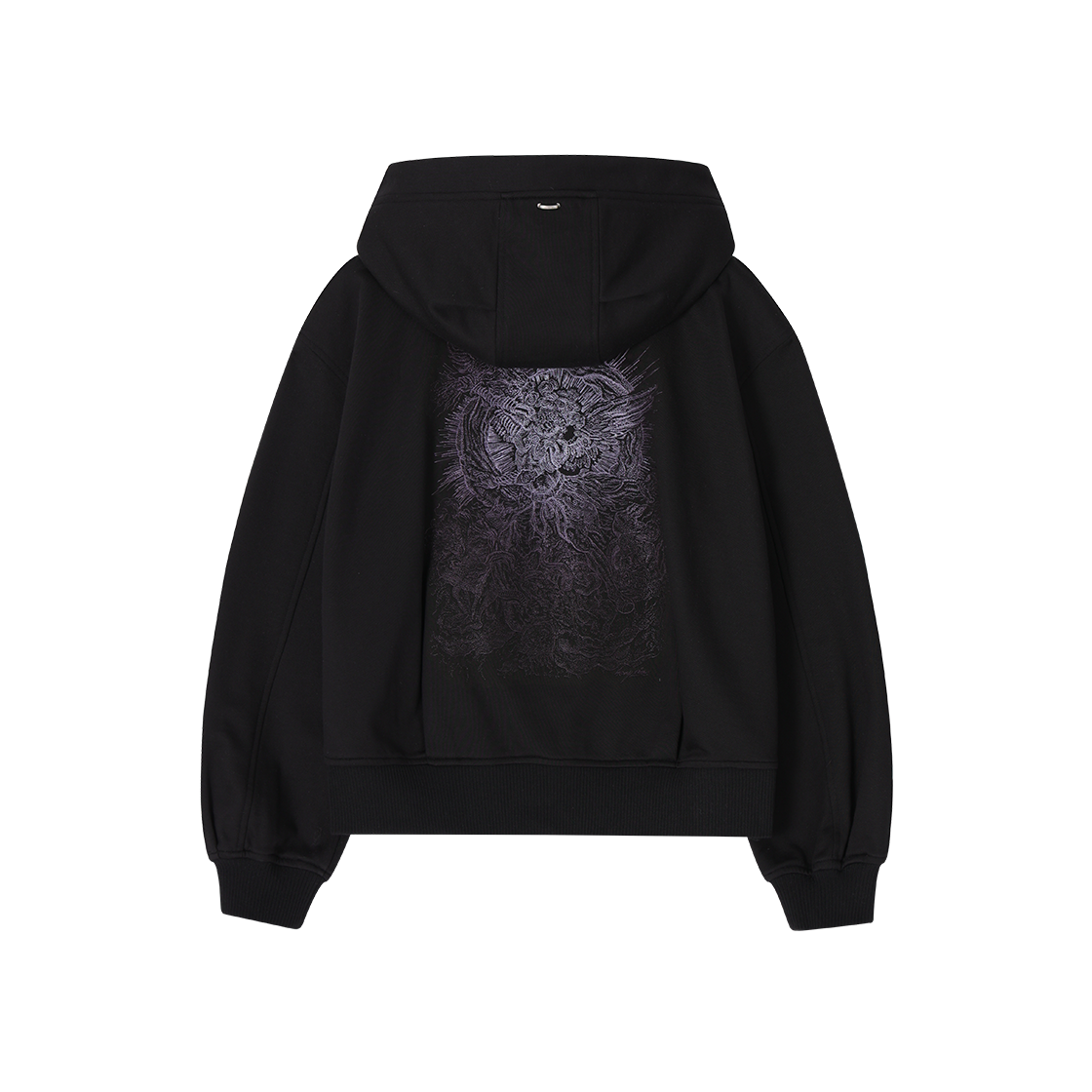 (W) 송지오 컬렉션 아크엔젤 엠브로이드 집업 블랙((W) SONGZIO COLLECTION Archangel Embroidered Zip Up Black) - 2