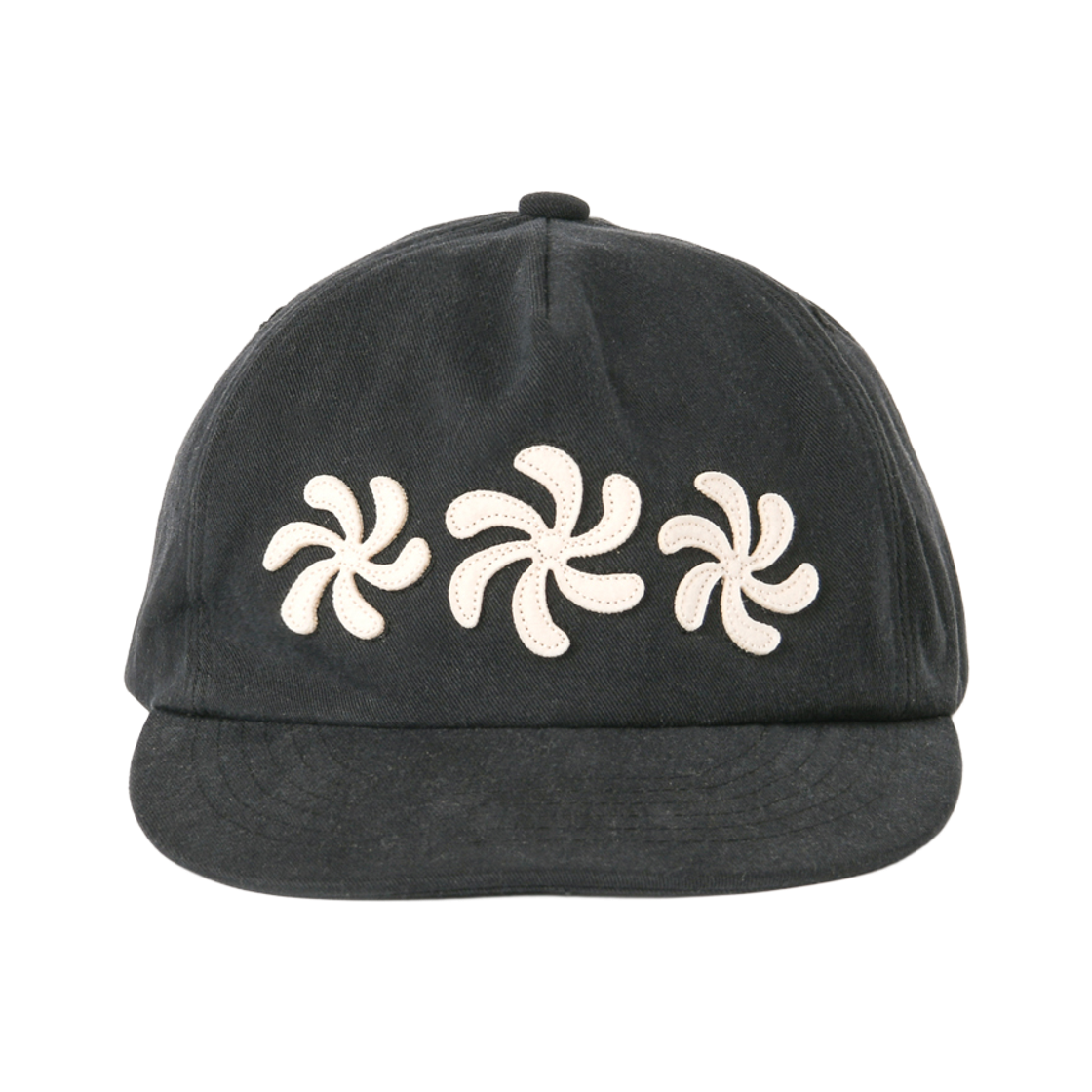 아모우 스피랄 5패널 캡 블랙(AMOU Spiral 5Pannel Cap Black)
