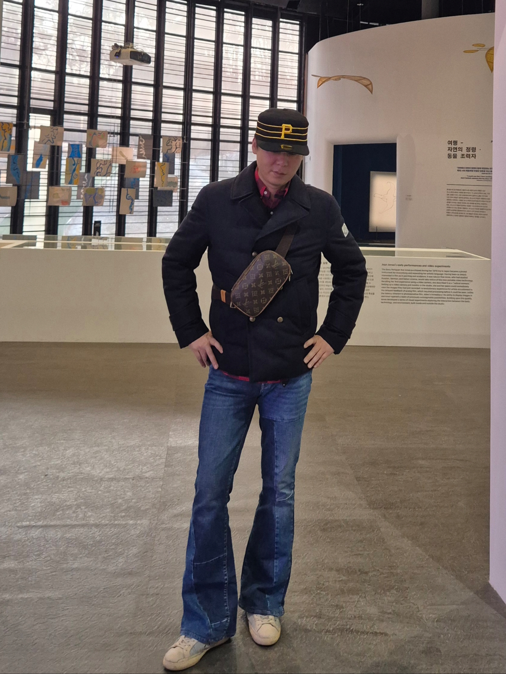 Double RL Plaid Twill Work Shirt Red Black, New Era MLB Pittsburgh Pillbox Pirates Series Ball Cap Black 착용 스타일 - 1