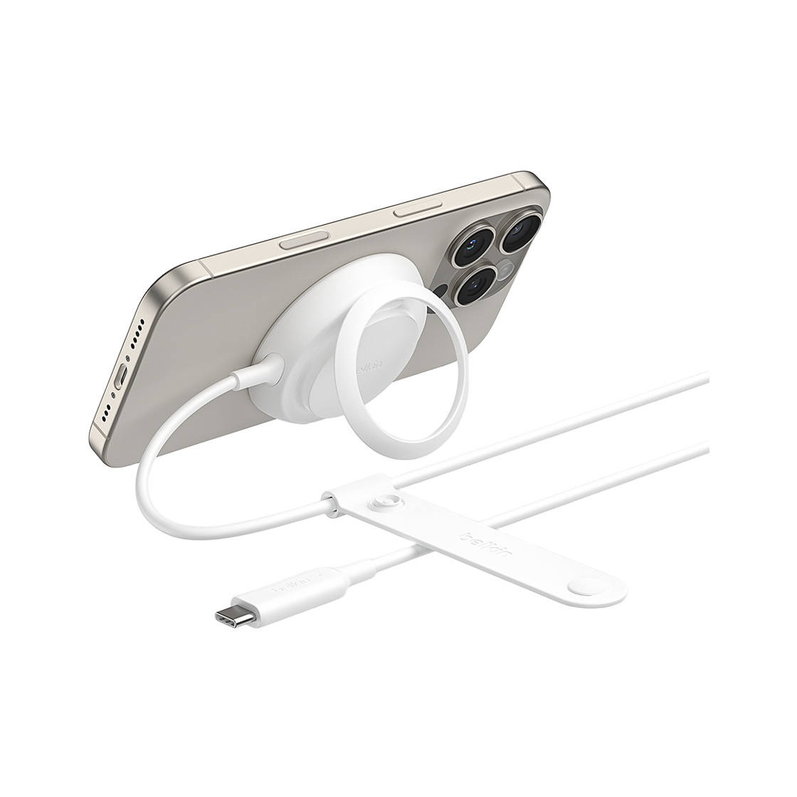 벨킨 25W Qi2 고속 무선 충전 패드 스탠드 WIA014kr 화이트(Belkin 25W Qi2 High Speed Wireless Charging Pad WIA014kr White)