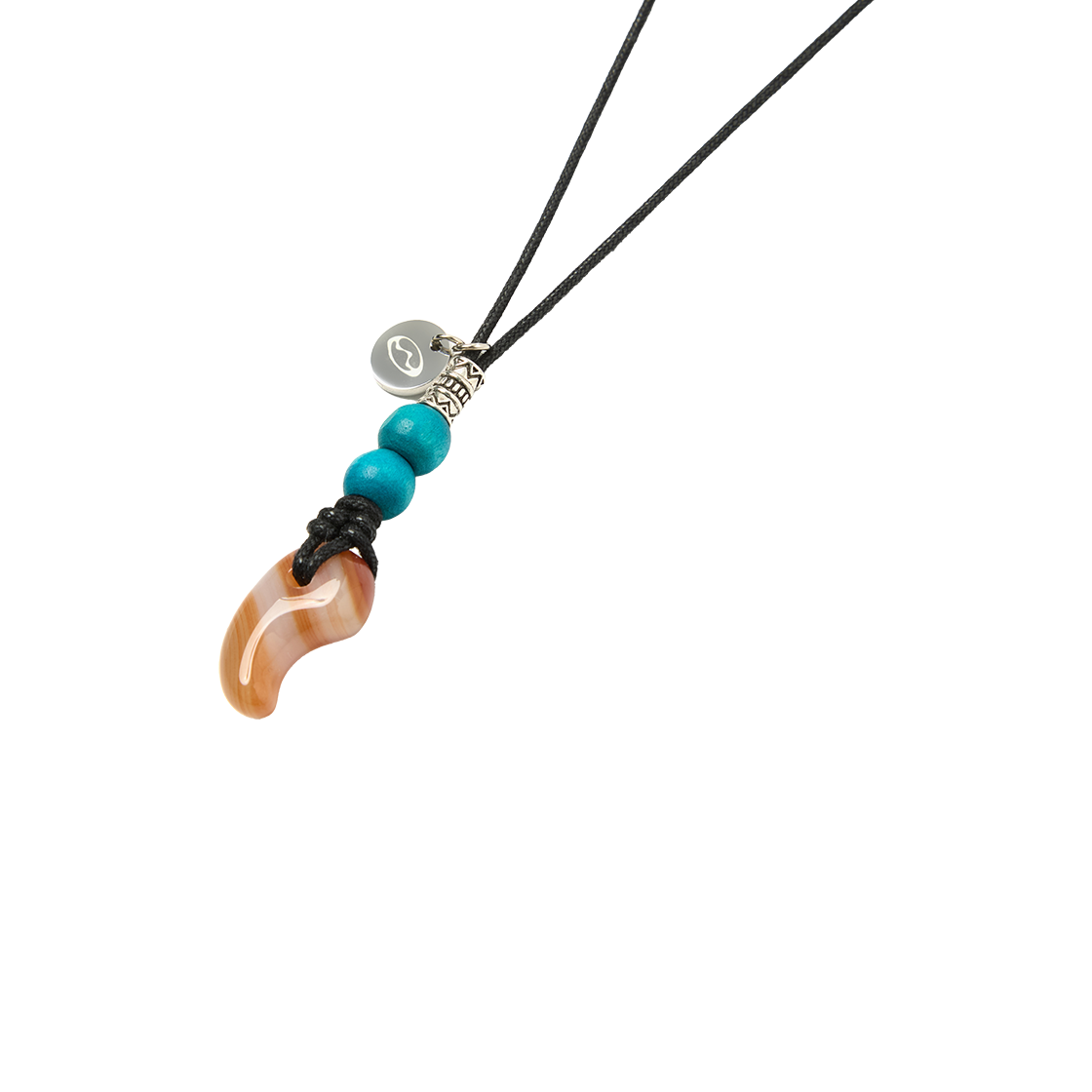 O-MOMYM5Y51023 MIM Boho Beads Necklace_Orange