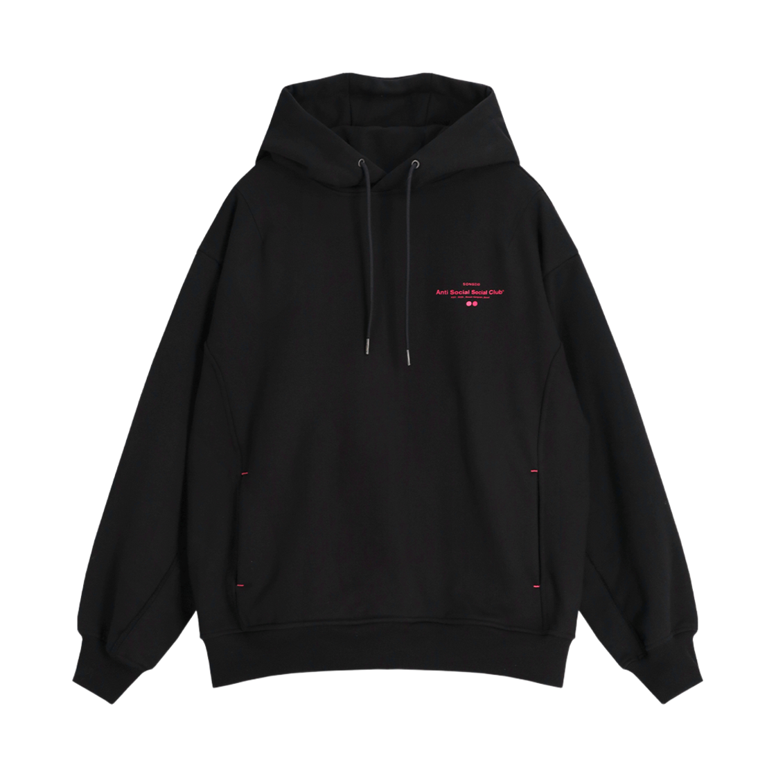 안티소셜소셜클럽 송지오 베이직 로고 후드 블랙(ASSC x Songzio Basic Logo Hood/Black)