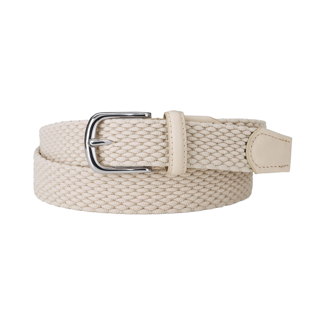 357277-30 GU Stretch Mesh Belt Natural
