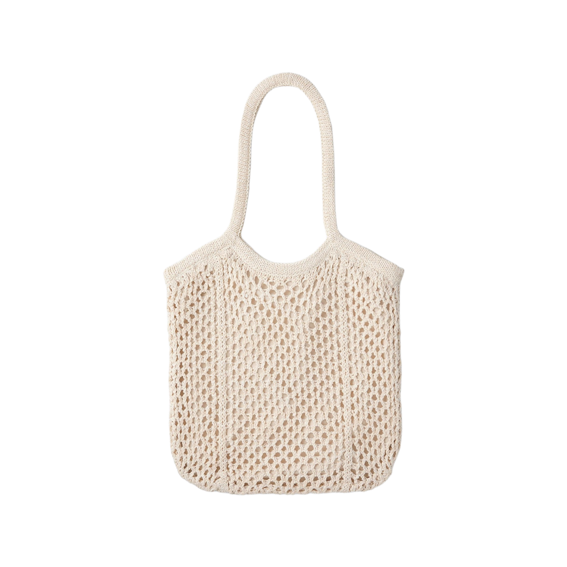 355943-30 GU Mesh Knit Bag Natural
