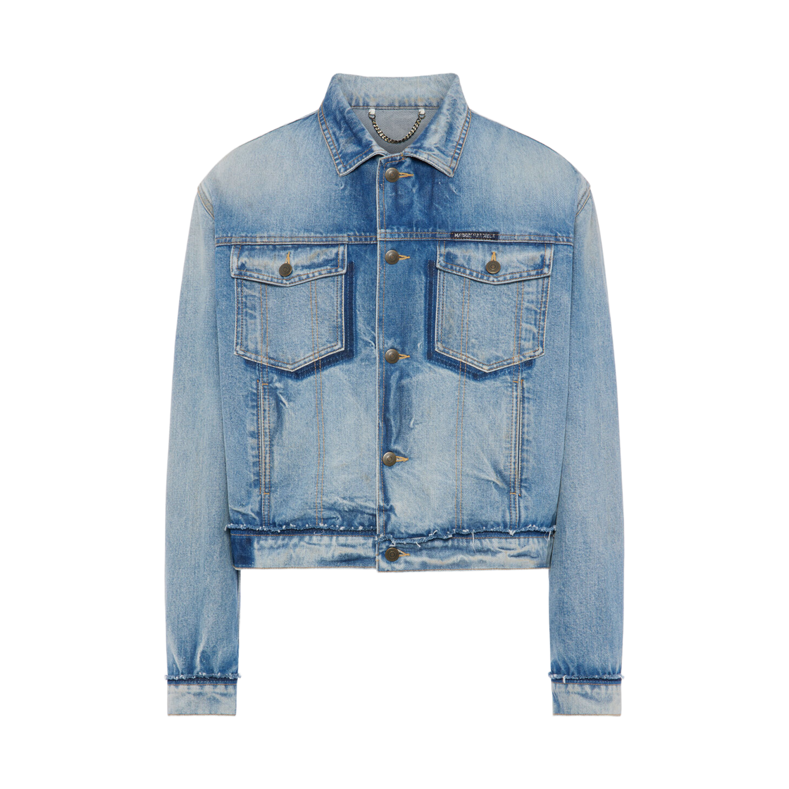 S50AM0654S30561987 Maison Margiela Denim Caban Blue