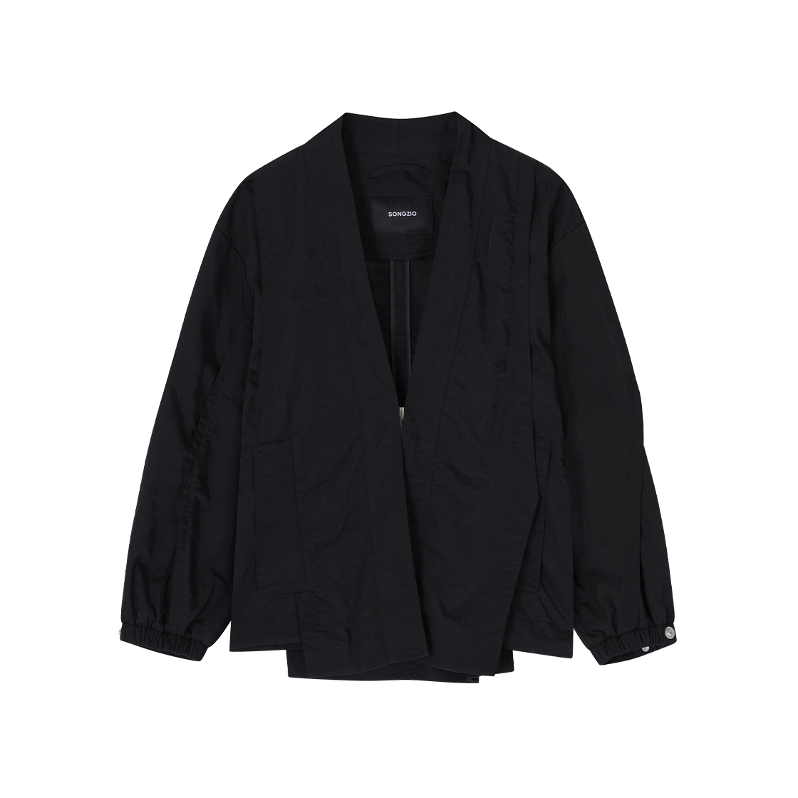 (W) 송지오 컬렉션 도포 후드 점퍼 블랙((W) SONGZIO COLLECTION Dopo Hood Jumper Black) - 3