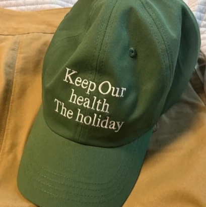 Millo Archive Holiday Signature Ball Cap Green 착용 스타일