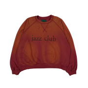 Undermycar Timeworn Jazz Club Vtg Crewneck Red