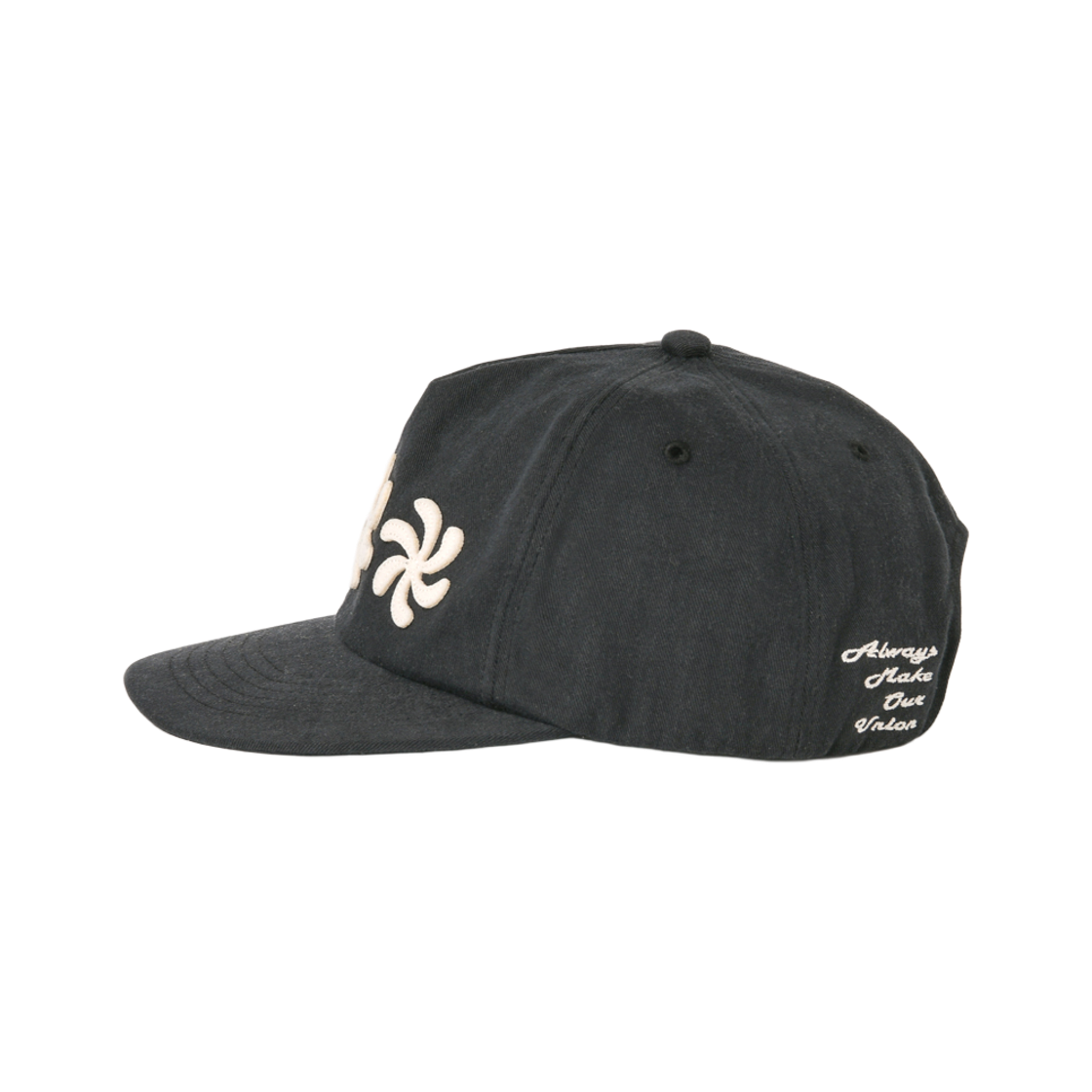 아모우 스피랄 5패널 캡 블랙(AMOU Spiral 5Pannel Cap Black) - 4