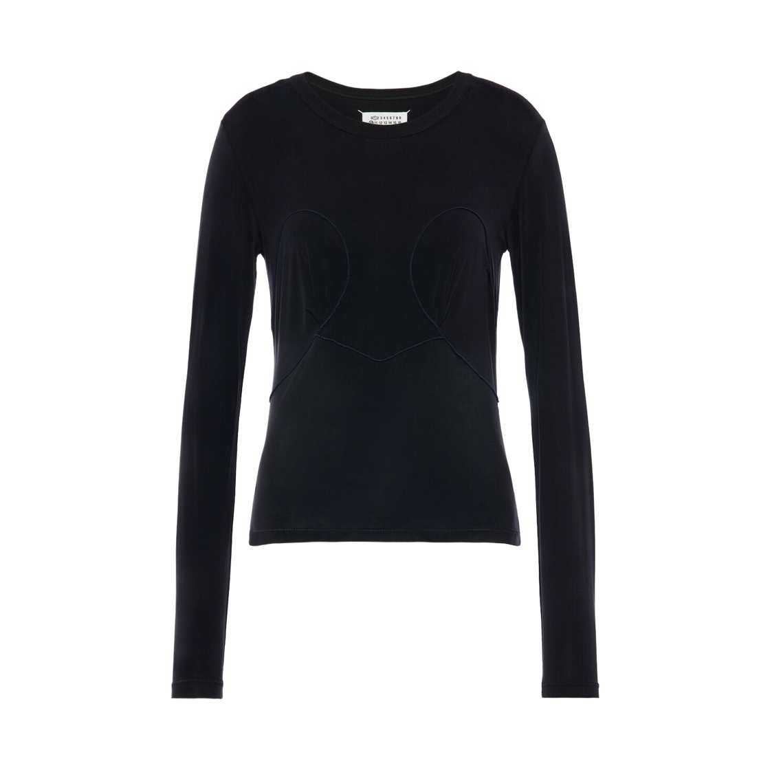 (W) 메종 마르지엘라 롱슬리브 티셔츠 블랙((W) Maison Margiela Long Sleeve T-Shirt Black) - 1