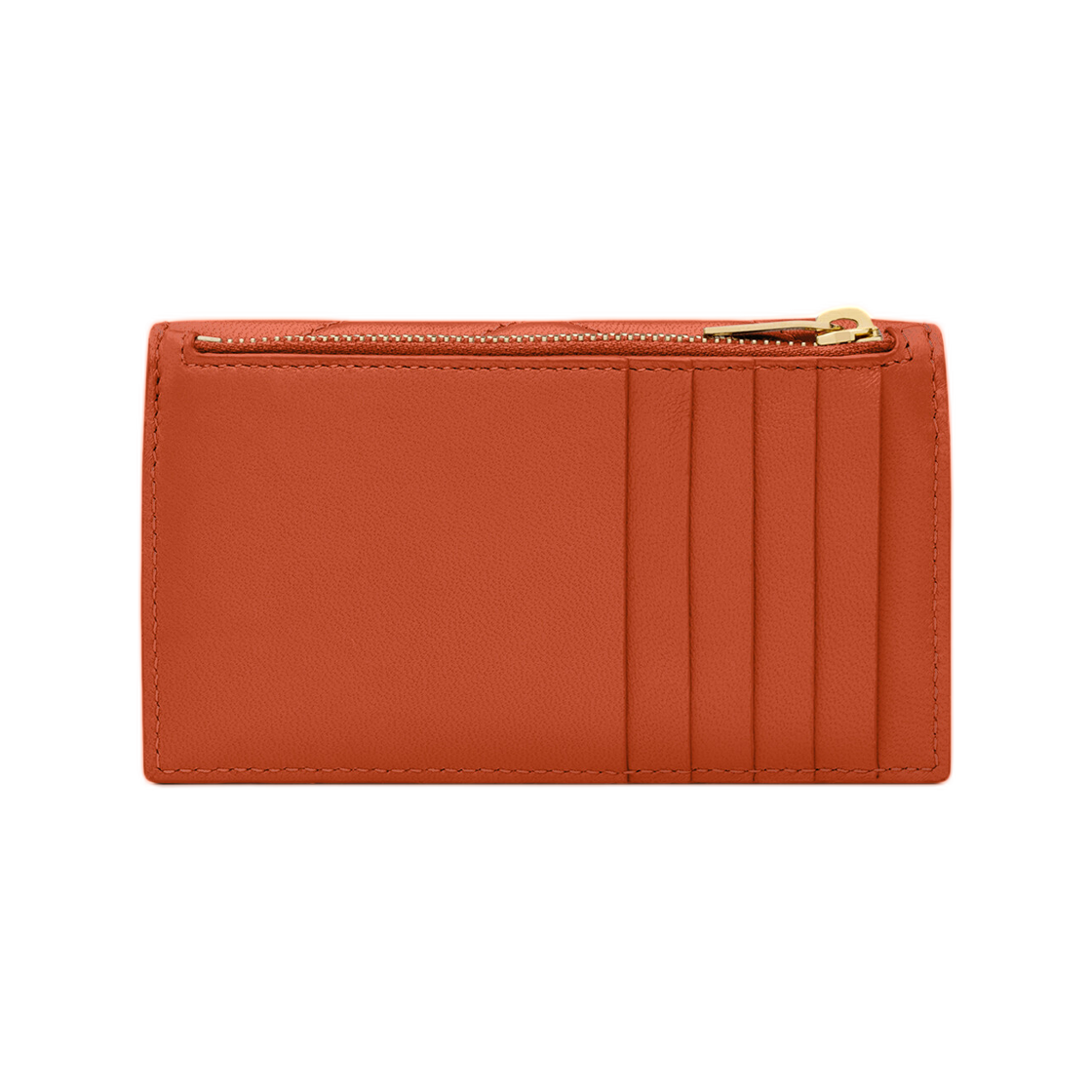 생로랑 카산드라 프라그먼트 플랩 카드 케이스 램스킨 다크 만다린(Saint Laurent Cassandre Fragments Flap Card Case in Lambskin Dark Mandarin) - 2