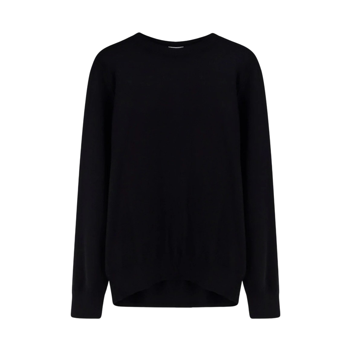 L1S1551000-53S00B2-V0029 Stone Island 5100053 Soft Organic Cotton Small Roll Details Crewneck Sweater Black - 26SS