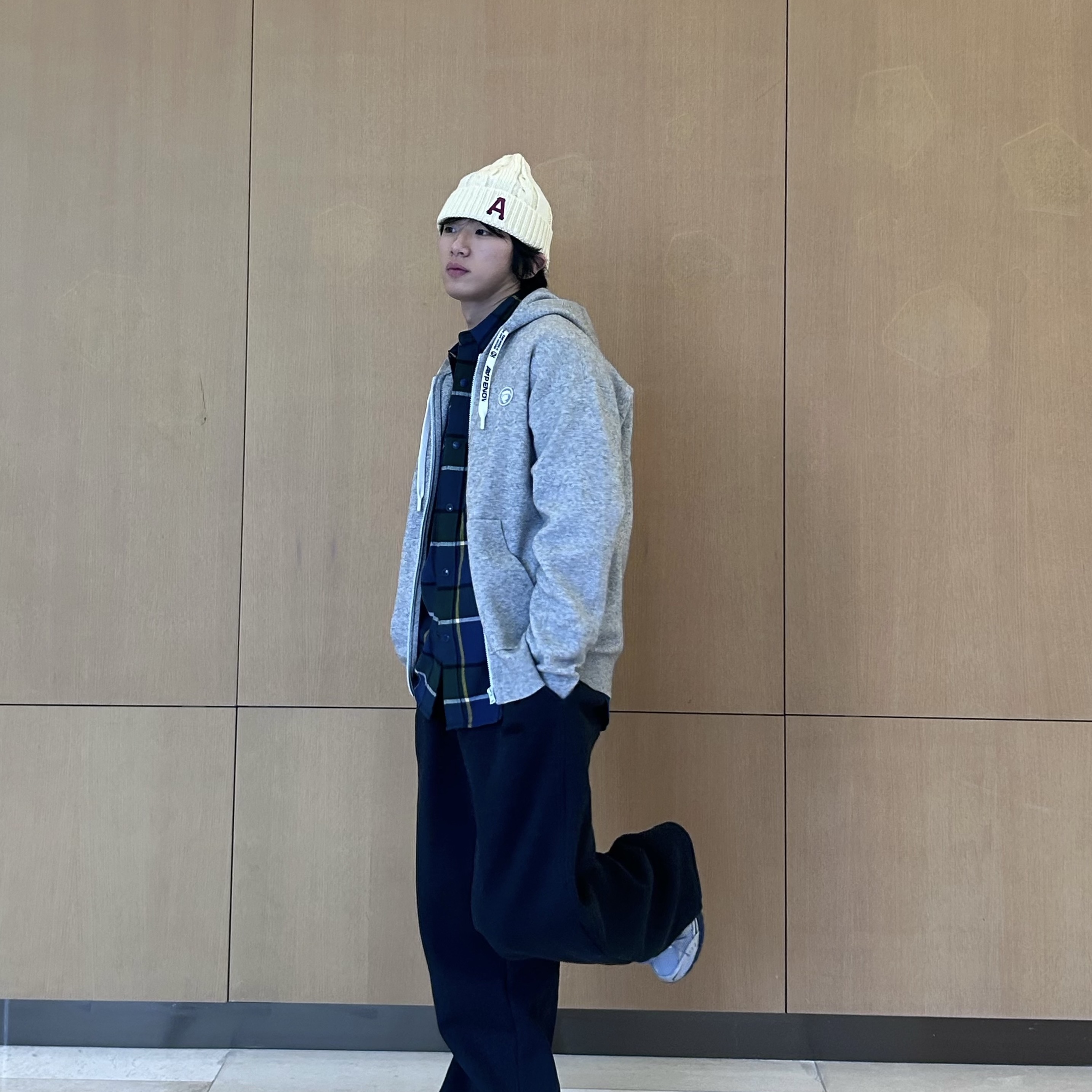 AAPE Main Hat Ivory - 26SS 착용 스타일 - 7