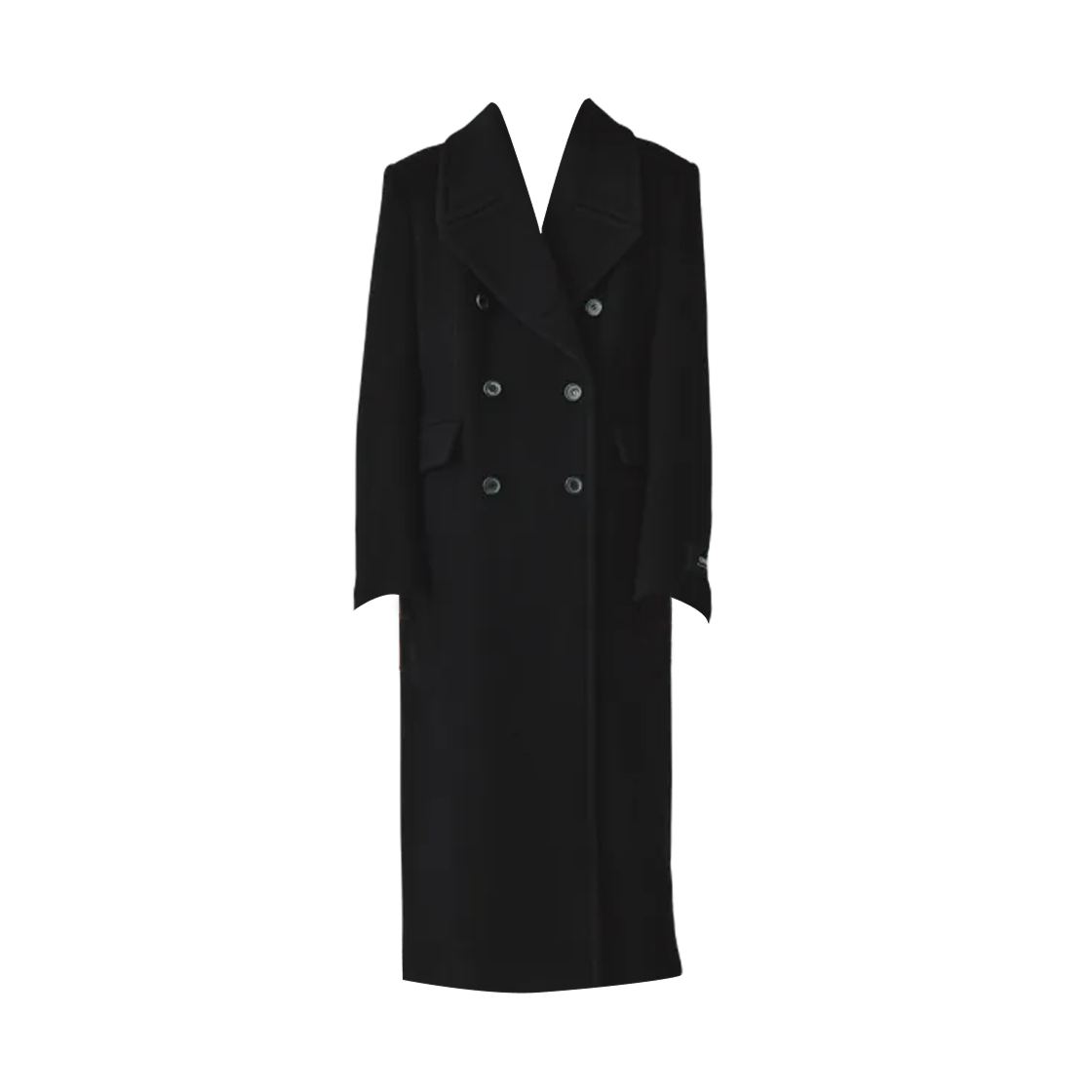 KM249OCT003MBB (W) Matin Kim Wool Cashmere Maxi Double Coat Black